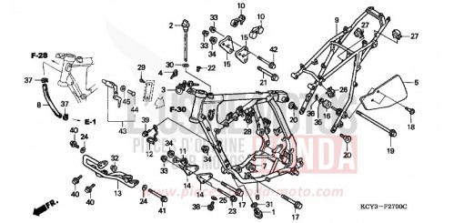 FRAME BODY XR400RY de 2000